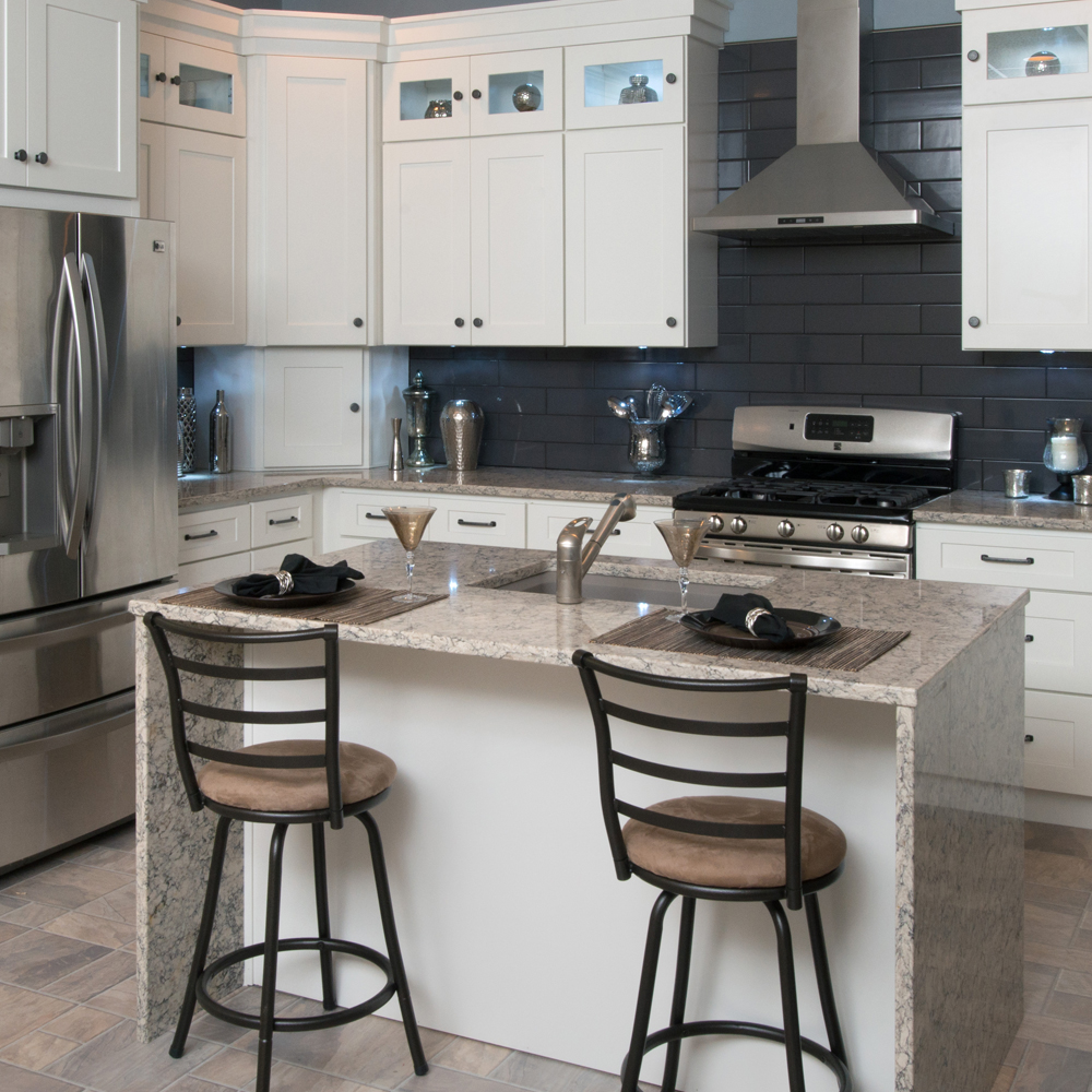 White Shaker cabinet