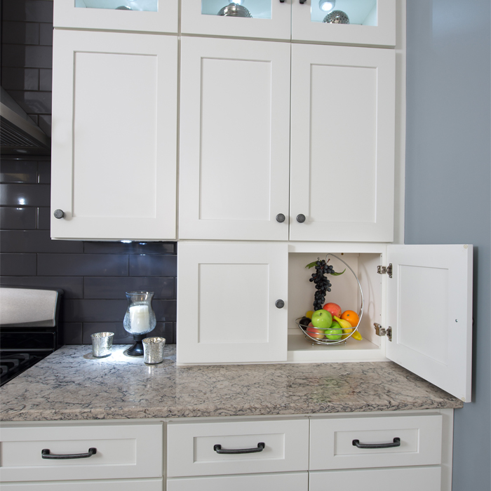White Shaker cabinet