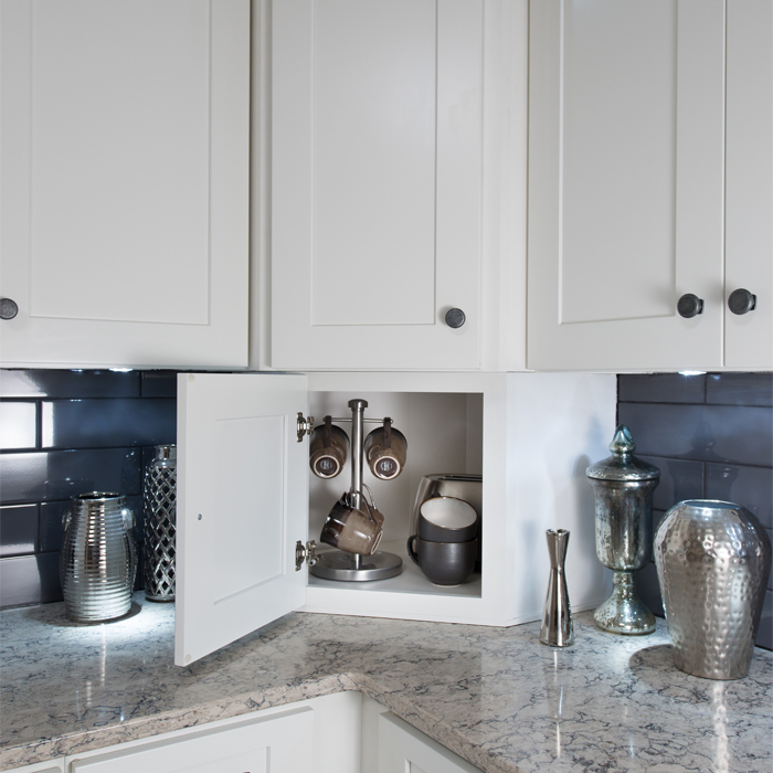 White Shaker cabinet