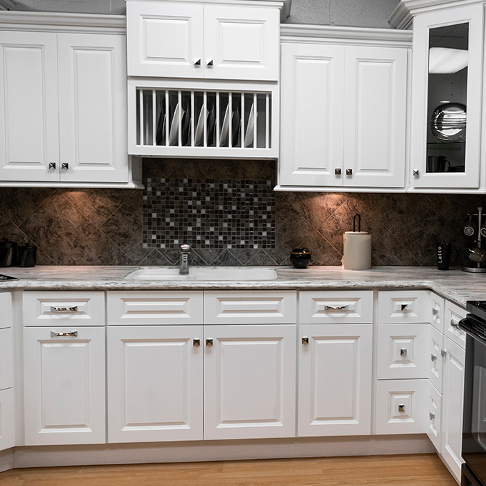 Aspen White cabinet