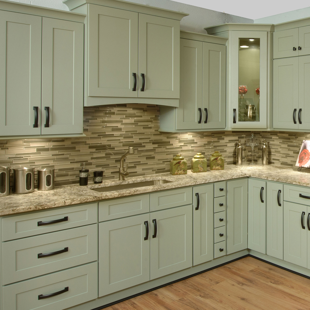 Fresh Sage Shaker cabinet