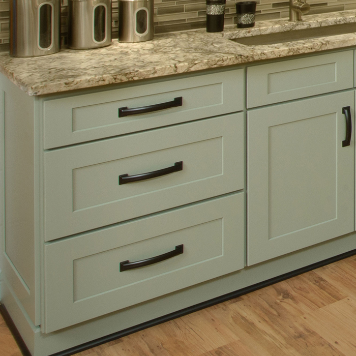 Fresh Sage Shaker cabinet