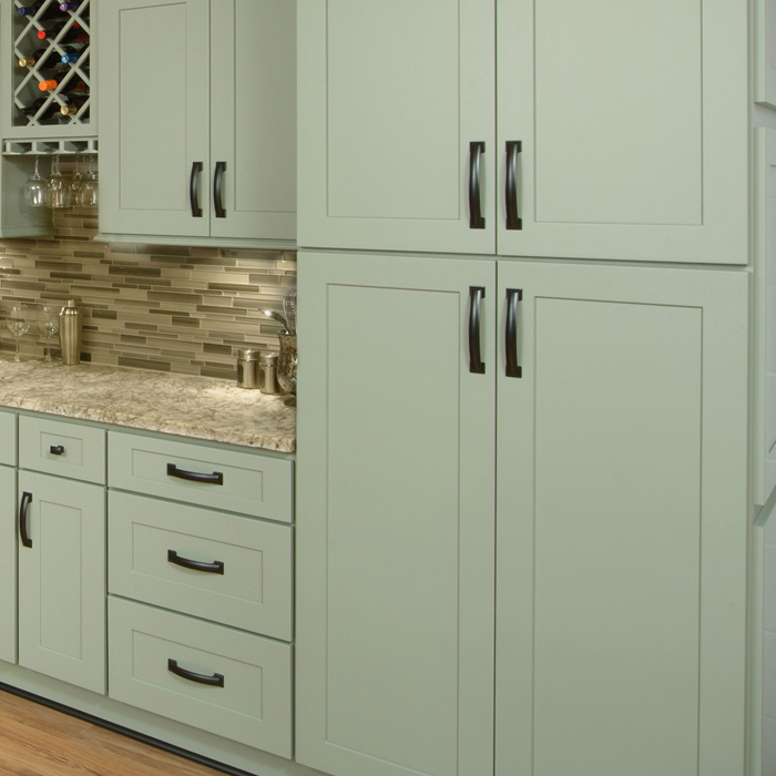 Fresh Sage Shaker cabinet