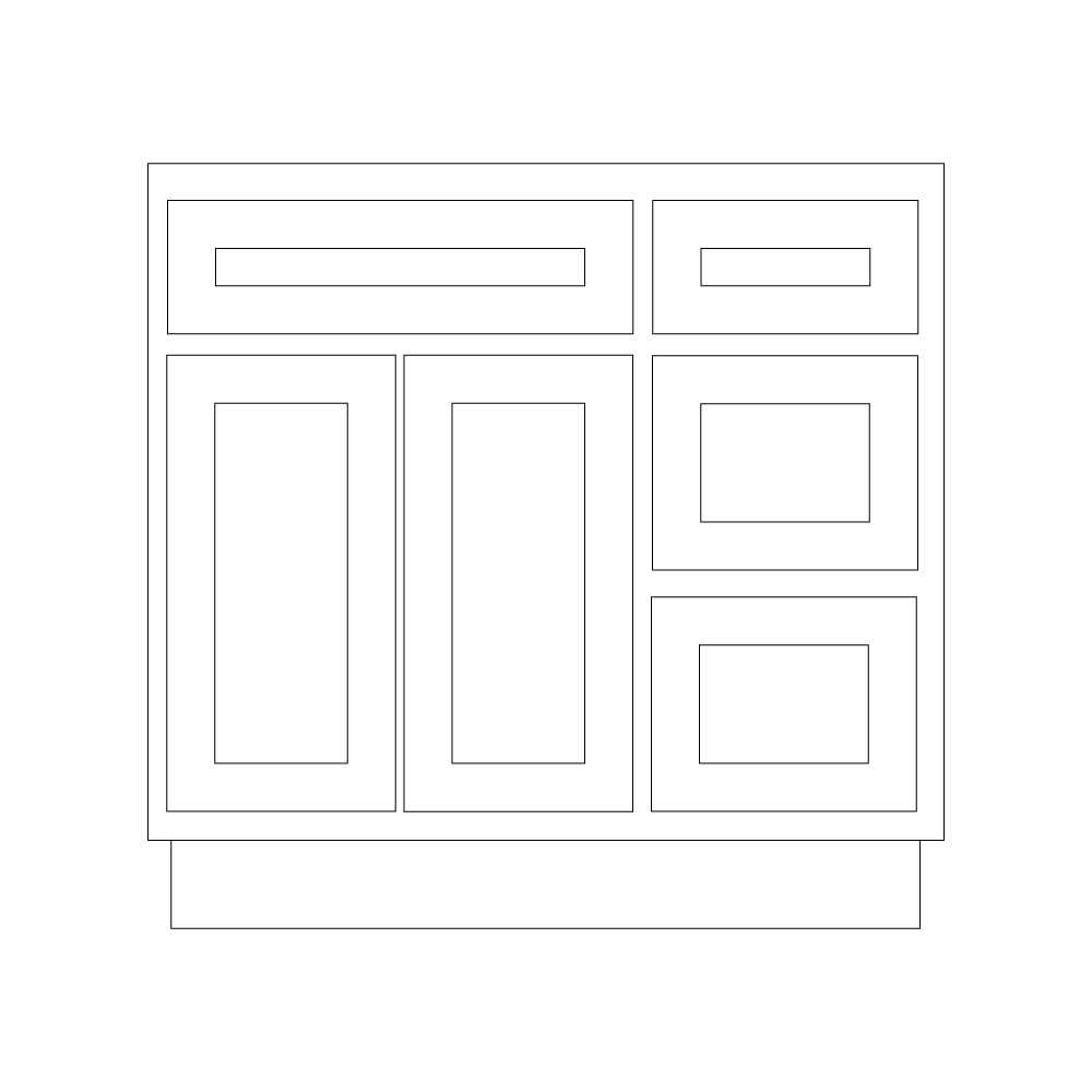 Vanity Sink Base Cabinet