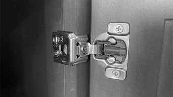 Cabinet hinge construction detail