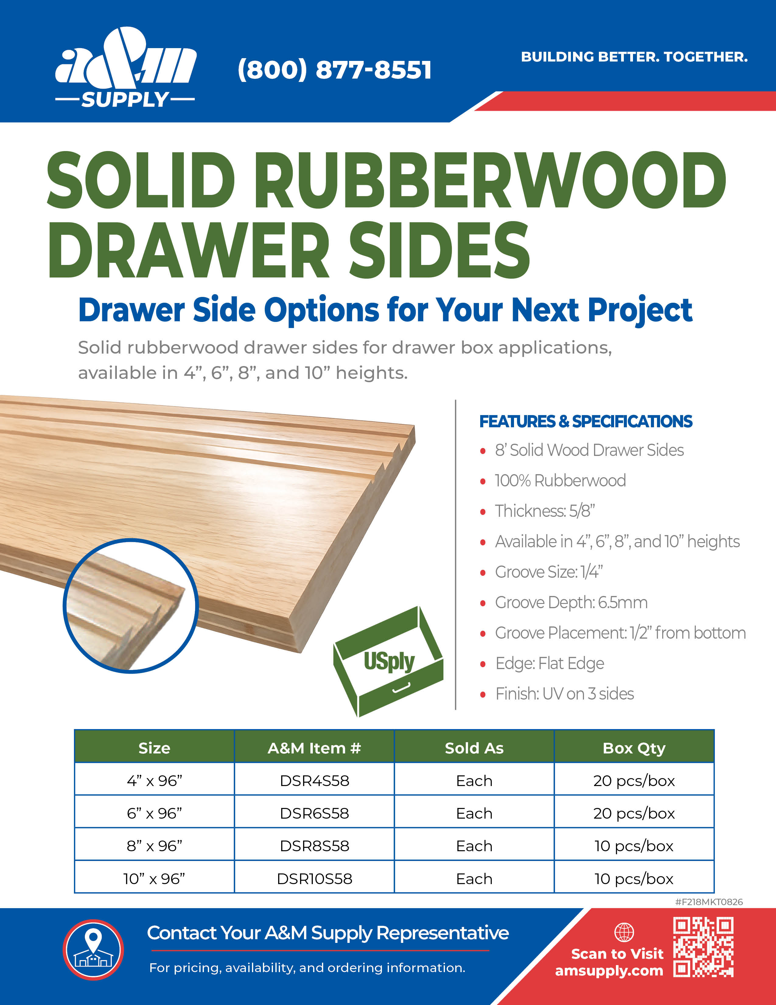 USply Drawer Sides