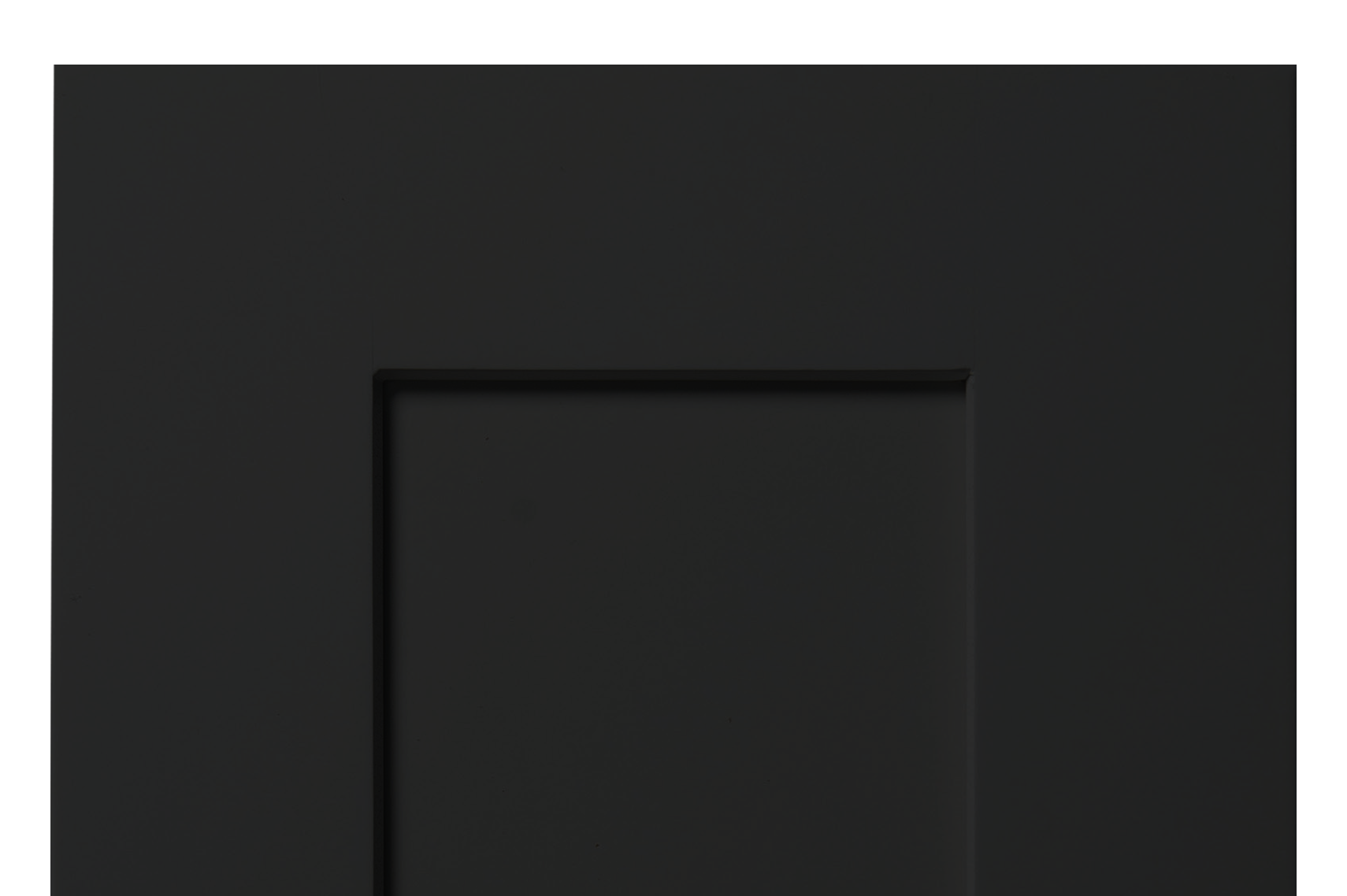 Midnight Black Shaker cabinet