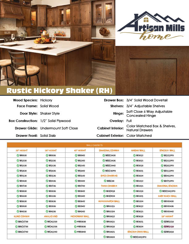 Artisan Mills Cabinet Winchester Grey Handout