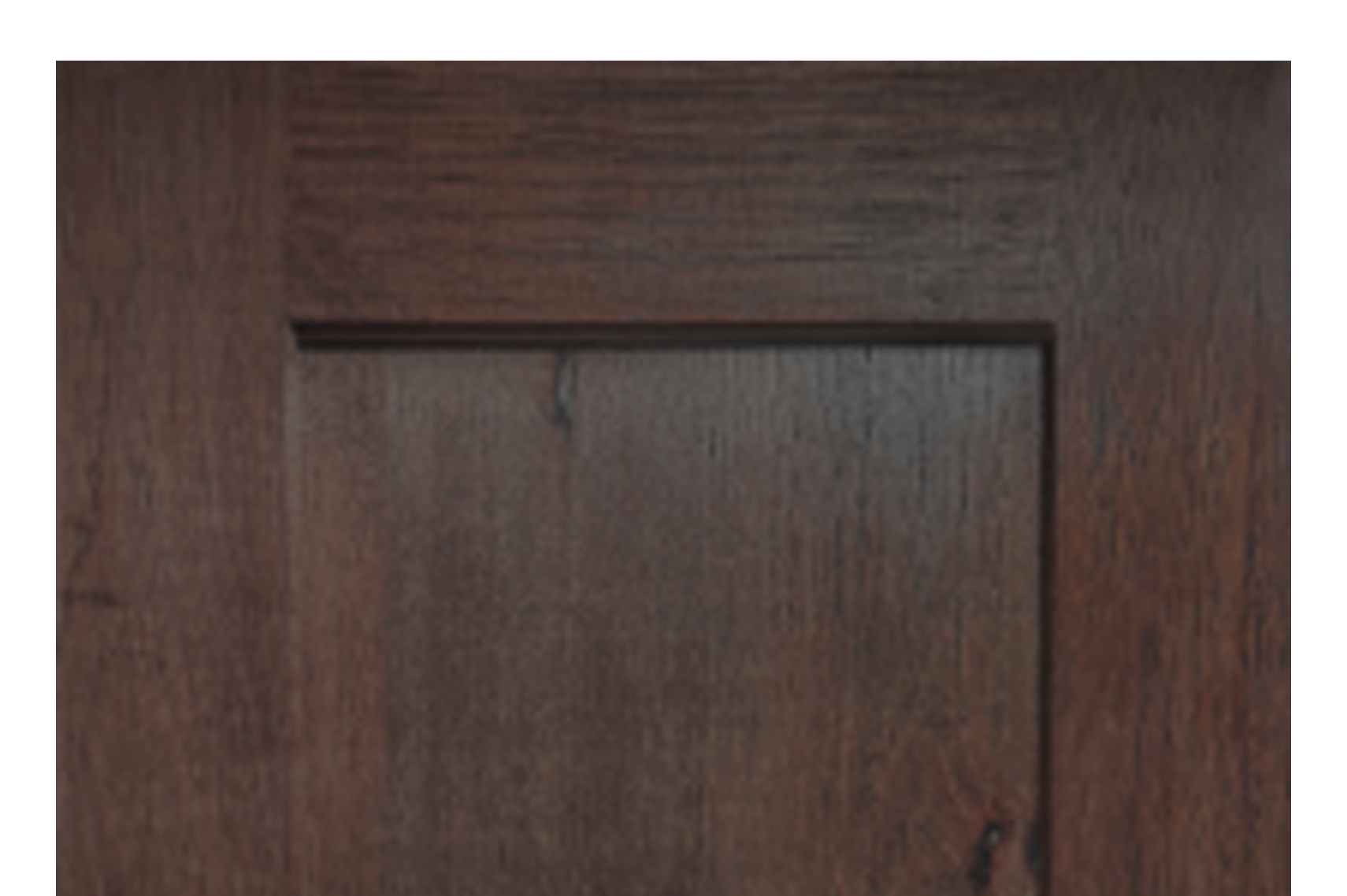 Rustic Hickory Shaker cabinet
